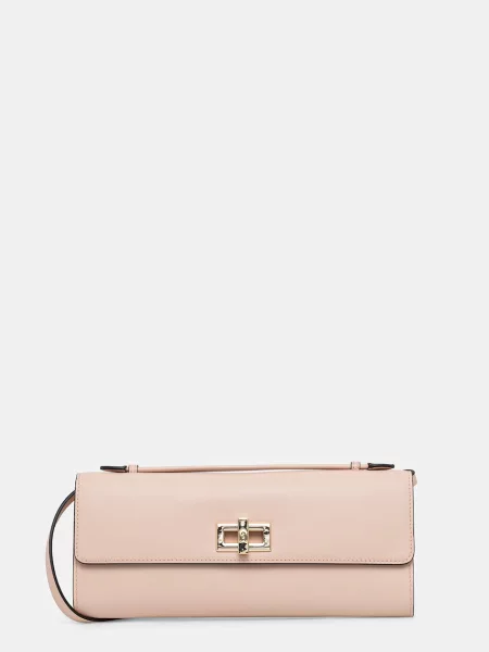 Furla geantă plic pentru femei din piele Clara Crossbody Clutch bej