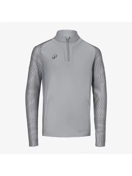 Bluza piłkarska krótki dla dzieci Kipsta Viralto Wavy Club szara