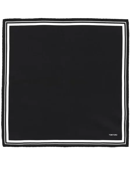 Fular Tom Ford cu dungi negru