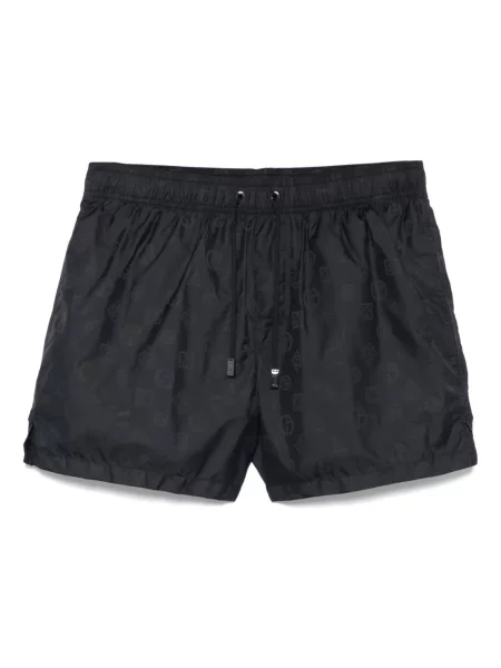 Pantaloni scurți Giorgio Armani cu autograf albastru
