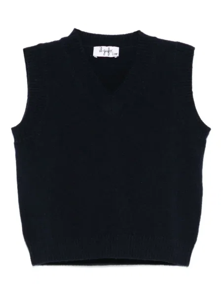 Sweter dziecięcy Il Gufo granatowy
