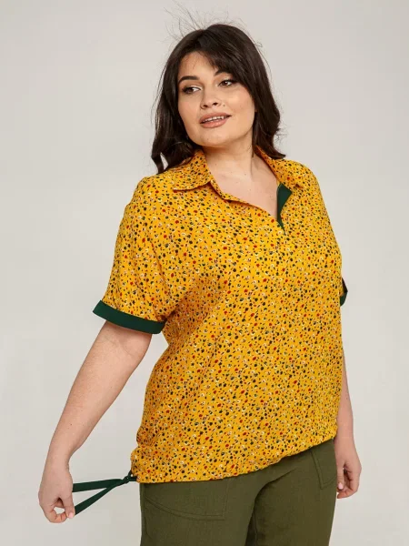 Блуза All Posa текстиль жовтий