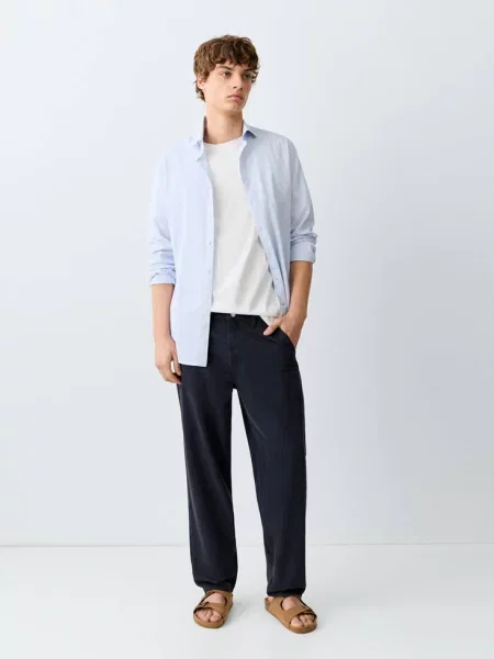 Dżinsy regular fit Teen 38 MANGO TEEN granatowy