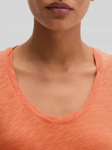 Męski t-shirt o kroju regular fit z czystej bawełny Marc O'polo pomarańczowa