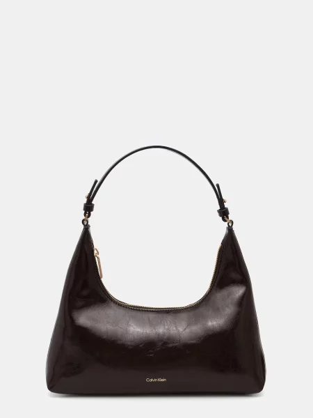 Calvin Klein torebka crossbody z imitacji skóry brązowa