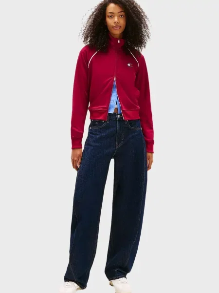 Спортивна кофта Tommy Jeans бордова
