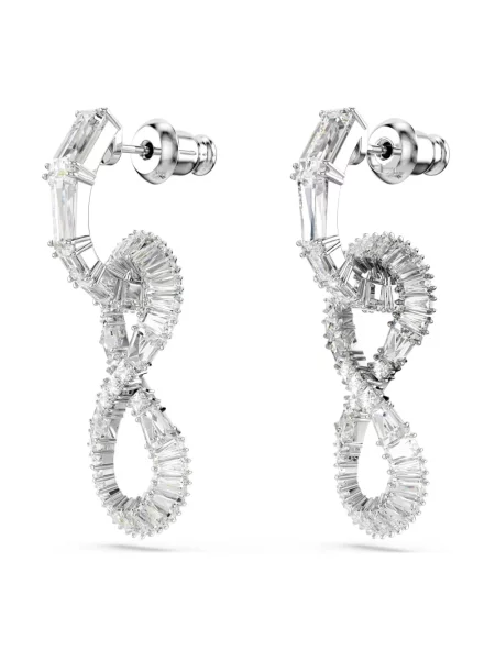 Kolczyki Swarovski szare