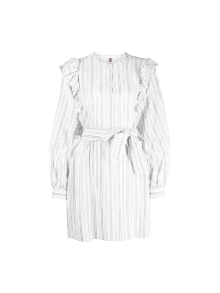 Sukienka midi Tommy Hilfiger w paski z falbankami