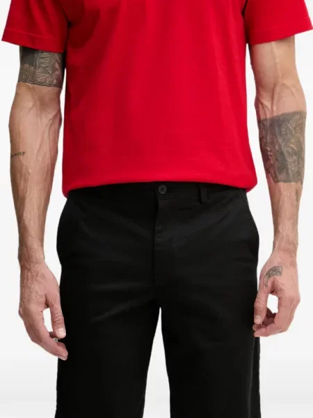 Pantaloni scurți Lacoste cu autograf negru