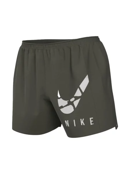 Běžecké fleecové sportovní kraťasy Nike bílé