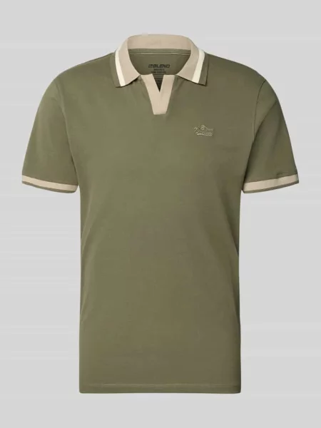 Koszulka polo o kroju regular fit z wyhaftowanym logo model EVO' Blend