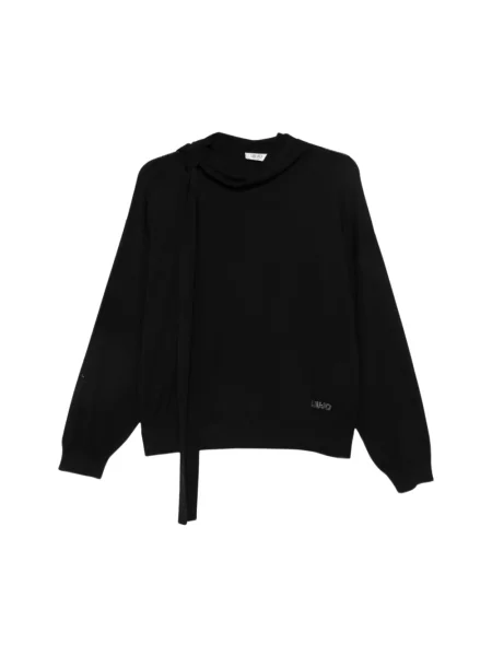 Dzianinowy sweter Liu Jo czarny
