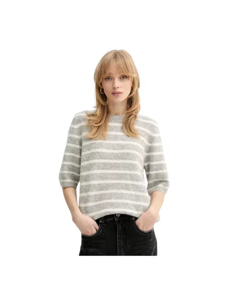 Sweter Gestuz wełniany szary