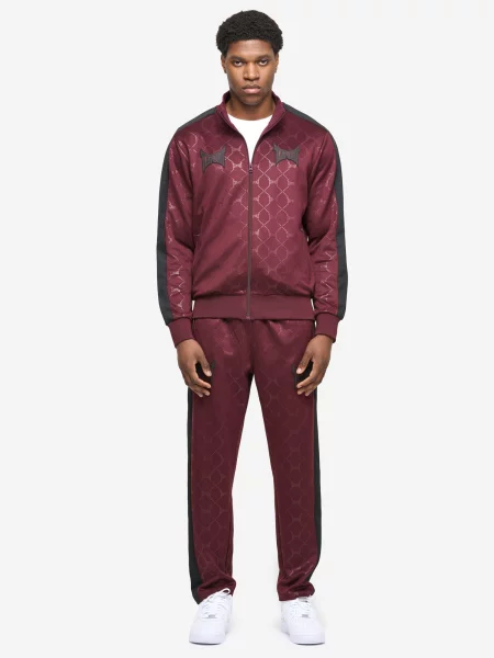 Tapout Treniruočių kostiumas Punkass Track tamsiai raudona