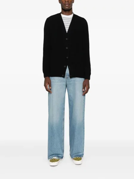 Cardigan Mc2 Saint Barth de lână negru