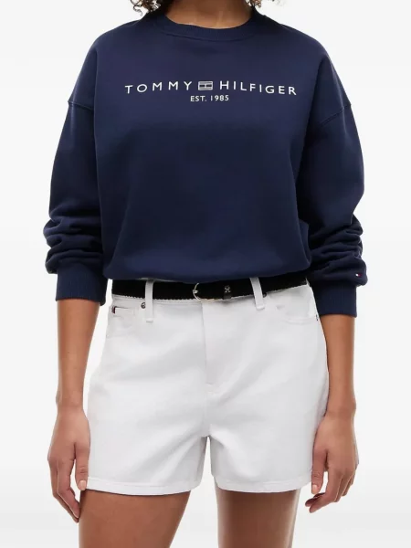 Pulover Tommy Hilfiger cu imagine albastru