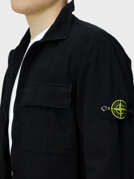Вітровка Stone Island з камінням чорна