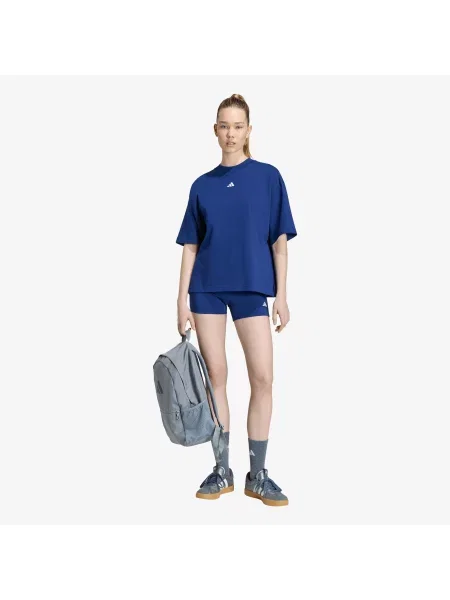T-shirt adidas 3 Stripes Studio Boyfriend Tee Dark Blue M μπλε