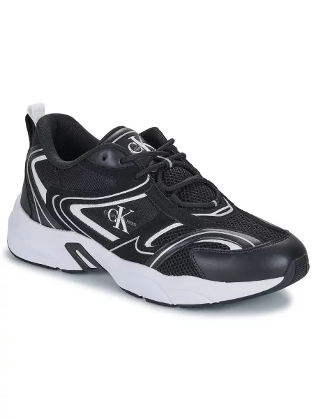 Mrežaste tenis tenisice Calvin Klein Jeans crna