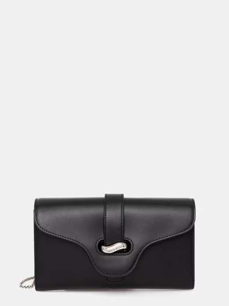 Kožená kabelka Emporio Armani černá