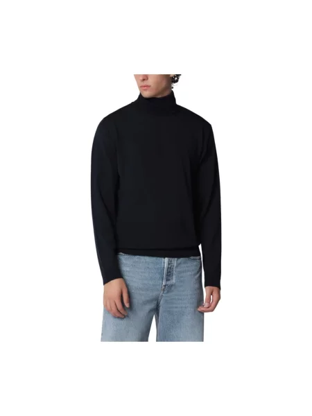 Sweter Roberto Collina niebieski