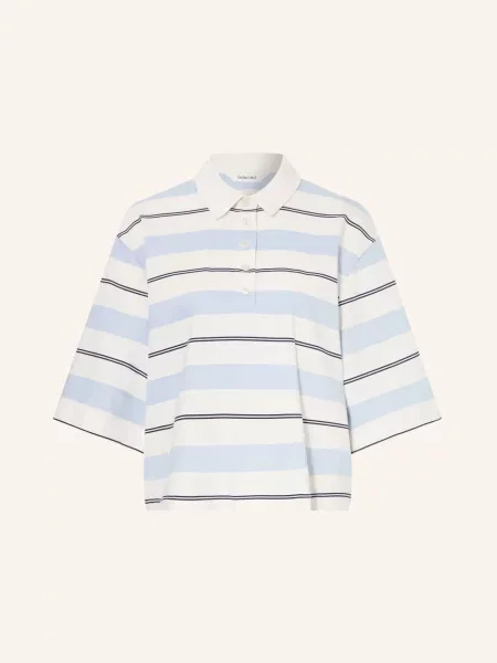 Selected Femme Jerseyové Polo Tričko / tmavě modrá / tmavě modrá bílá