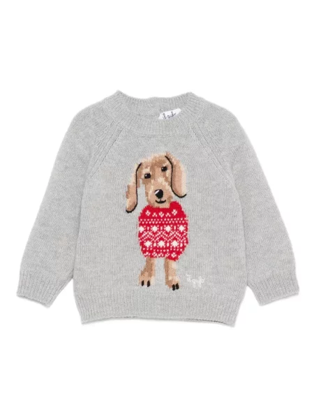 Sweter dziecięcy Il Gufo szary