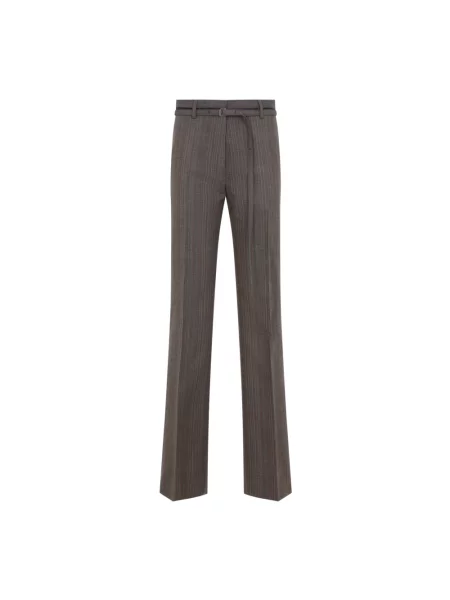 Spodnie Dries Van Noten brązowe