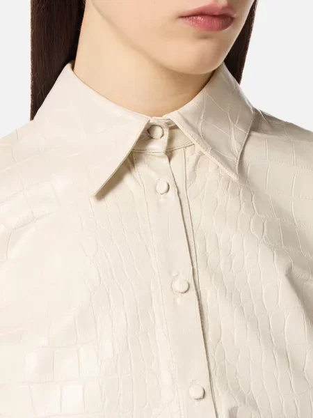 Рубашка Elisabetta Franchi бежевая