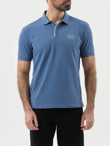 Поло Ea7 Emporio Armani блакитне