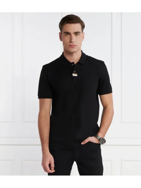BOSS BLACK Polo Parlay negru