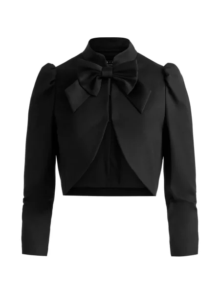 Decupat geacă Alice + Olivia cu funde negru