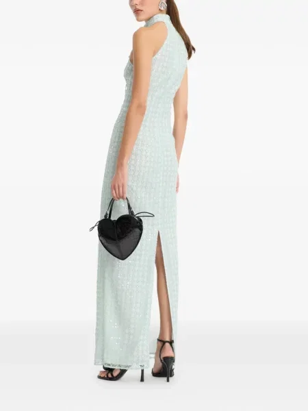 Rochie maxi Rotate Birger Christensen cu mărgele verde