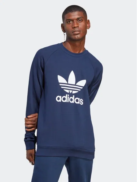 Hanorac crewneck Adidas albastru