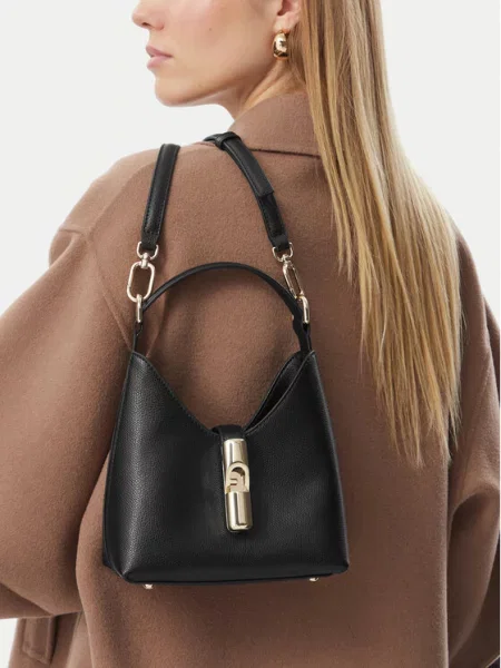 FURLA Torba za čez ramo IRIDE' črna