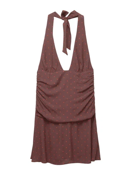 Pull&Bear Rochie de vară ciocolatiu roșu