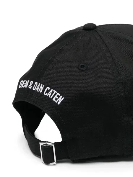 Czapka z daszkiem dziecięca Dsquared2 czarna