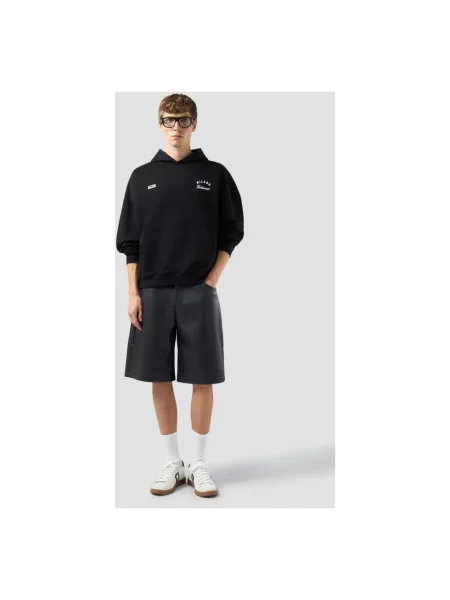 Bluza z kapturem Gcds z kapturem w paski z paskiem czarna