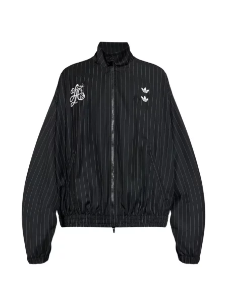 Pantaloni scurți Adidas cu broderie cu dungi cu șireturi negru