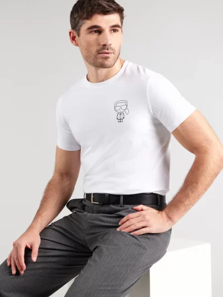 Karl Lagerfeld Tricou negru alb