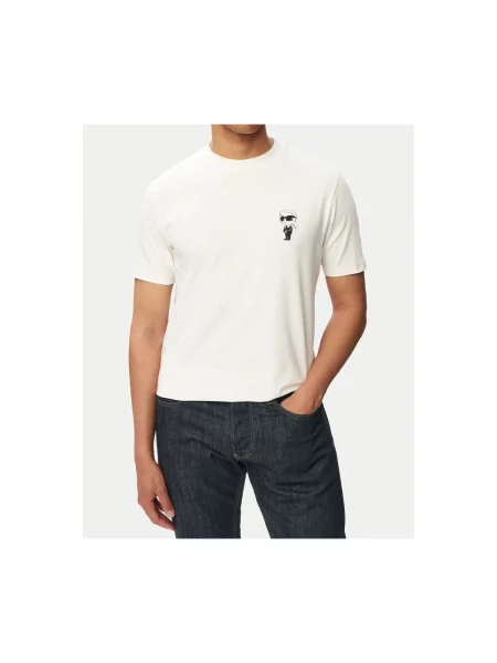 KARL LAGERFELD Tricou Alb bej