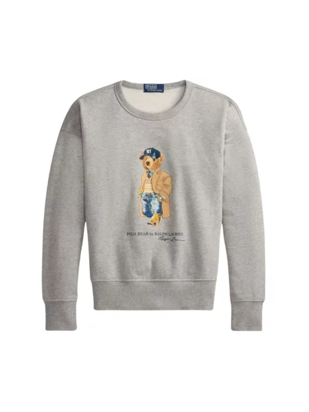 Bluza Polo Ralph Lauren retro szara