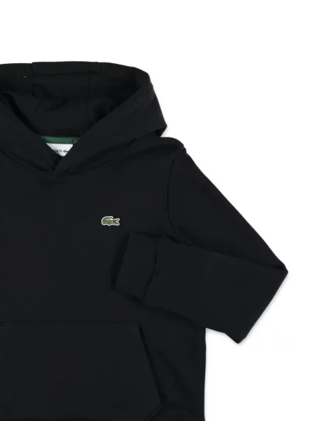 Bluza z kapturem dziecięca Lacoste czarna