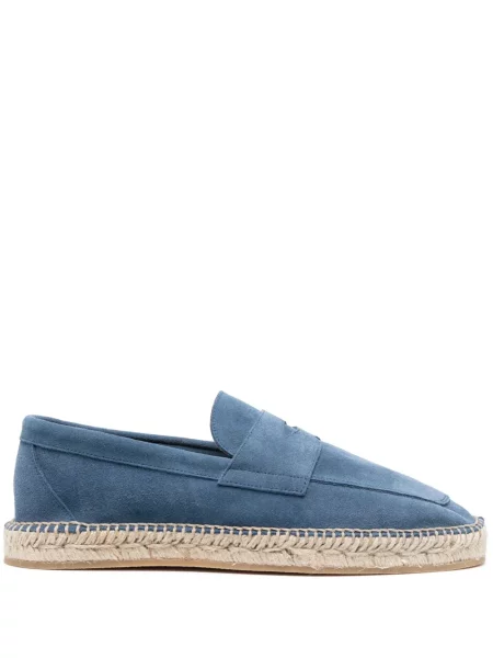 Espadrile Scarosso din piele de căprioară albastru