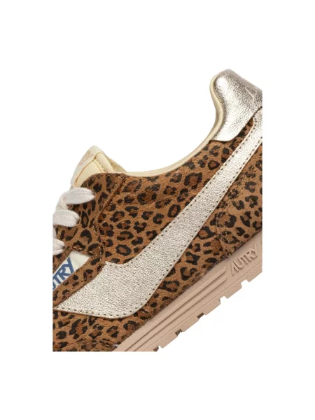 Sneakersy Autry skórzane brązowe