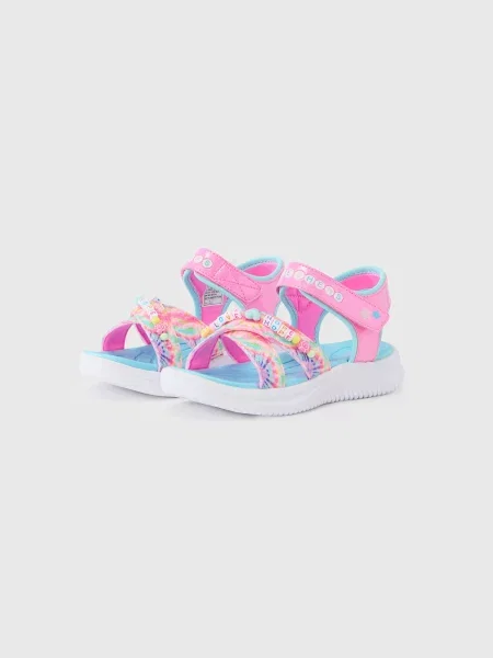 Sandále Skechers ružová