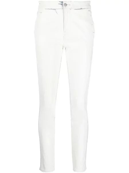 Pantaloni Diesel alergare skinny fit alb