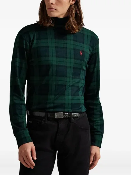 Μικρός κασκέτο Polo Ralph Lauren με χαμηλή μέση υφαίνω διαγωνίως πράσινο