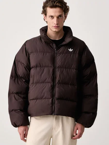 Adidas Originals jachetă scurtă pentru bărbați Stand Collar Regen maro