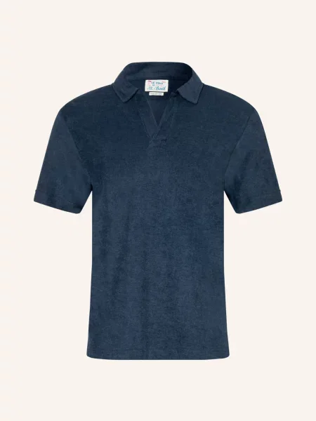 Saint Barth Froté Polo Tričko Jeremy tmavě modrá